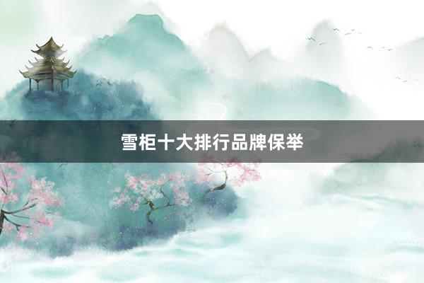 雪柜十大排行品牌保举