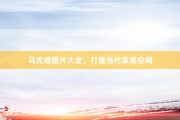 马虎墙图片大全，打造当代家居空间